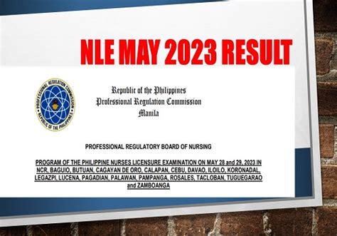 prc.gov.ph nle result 2023|Extending the Date of Release of Results of the May 2023 .